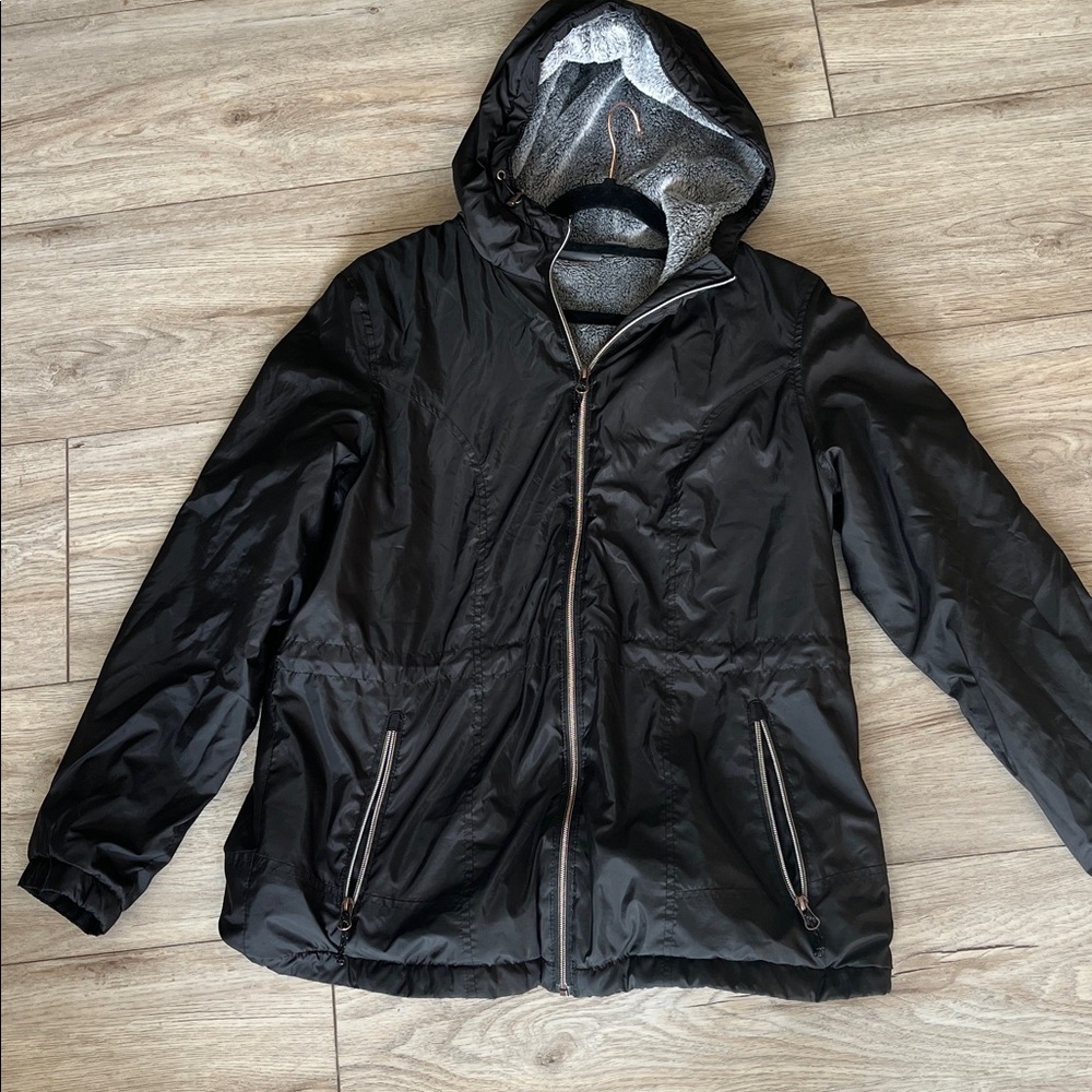 Free Country Black Windbreaker Jacket